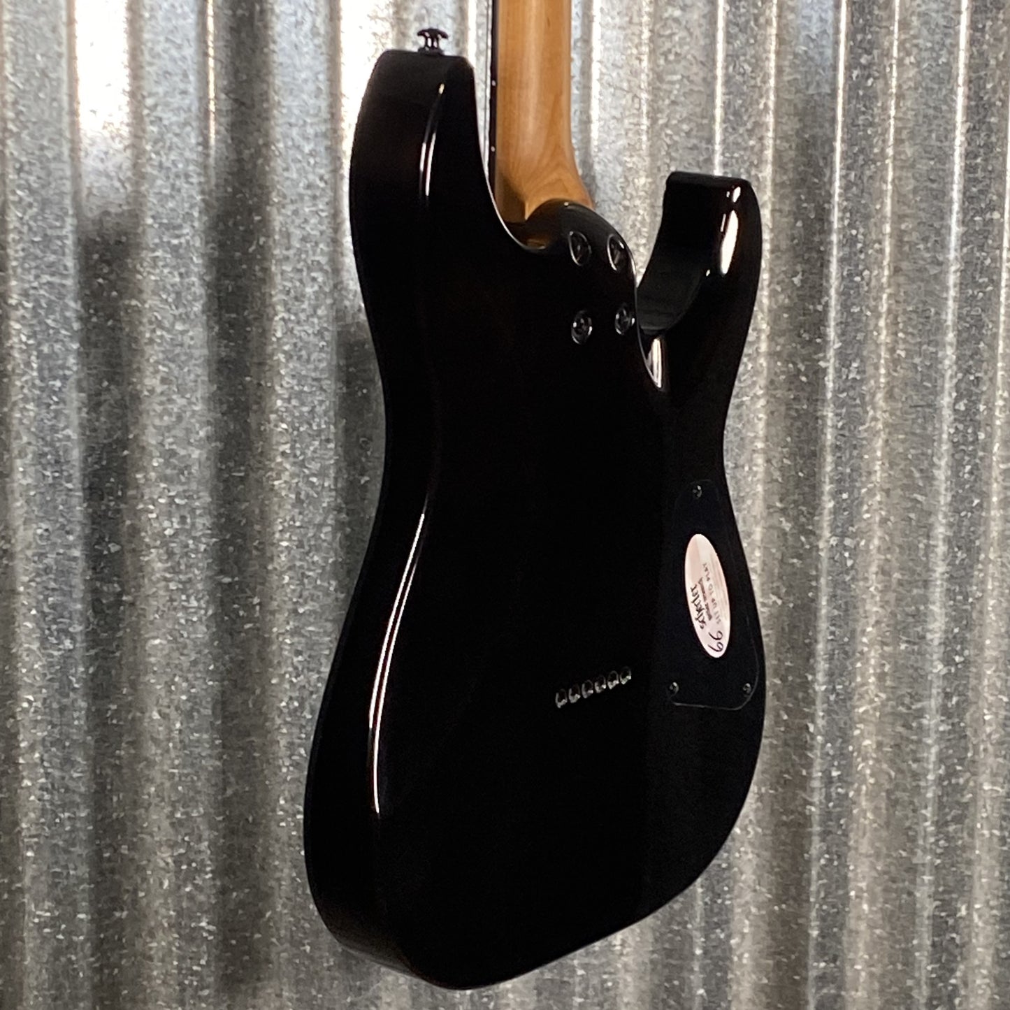 Schecter C-1 Standard Black Fade Burst Burl Left Hand Guitar #0454