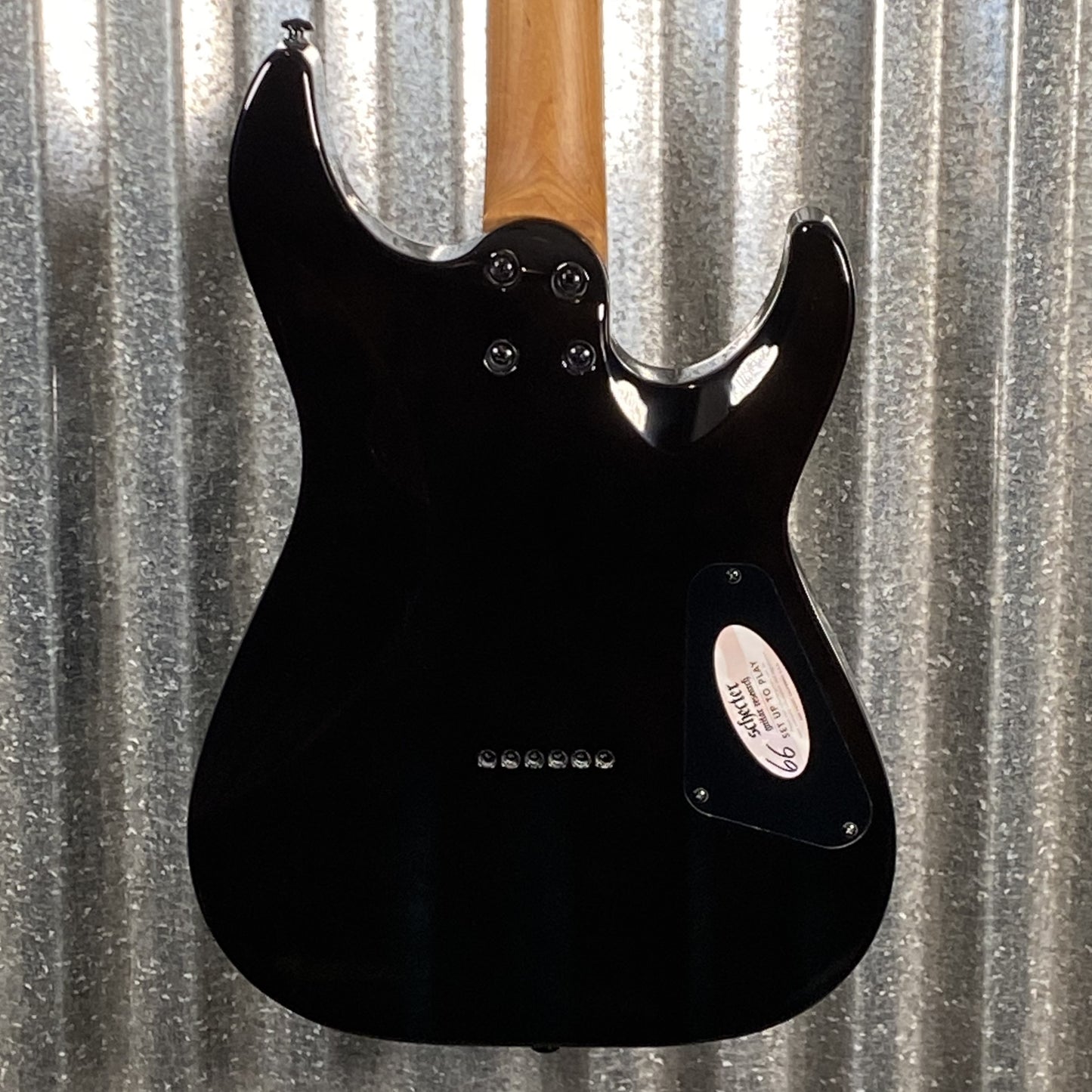 Schecter C-1 Standard Black Fade Burst Burl Left Hand Guitar #0454