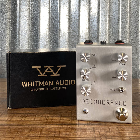 Whitman Audio Decoherence Germanium & Silicon Overdrive Guitar Effect Pedal Used