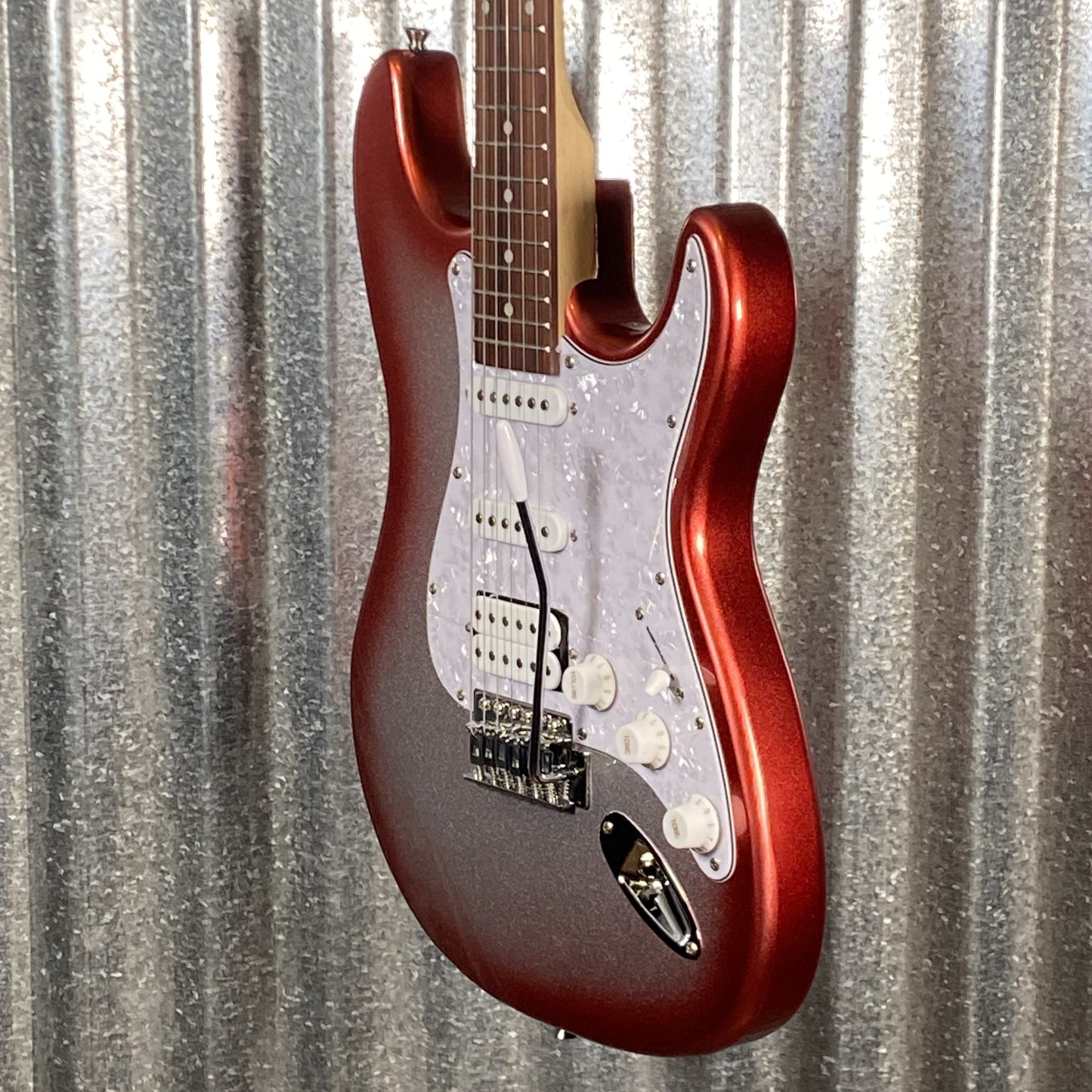 Musily MST-1 Strat Style HSS Guitar Candy Apple Redburst & Bag #3320250001 Used