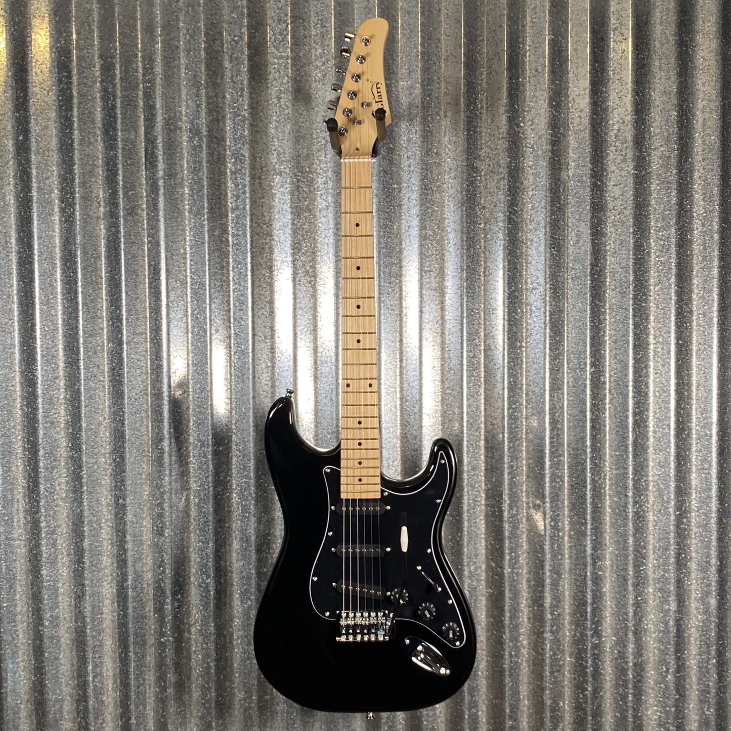 Glarry GST Strat Style Black Guitar #0001 Used
