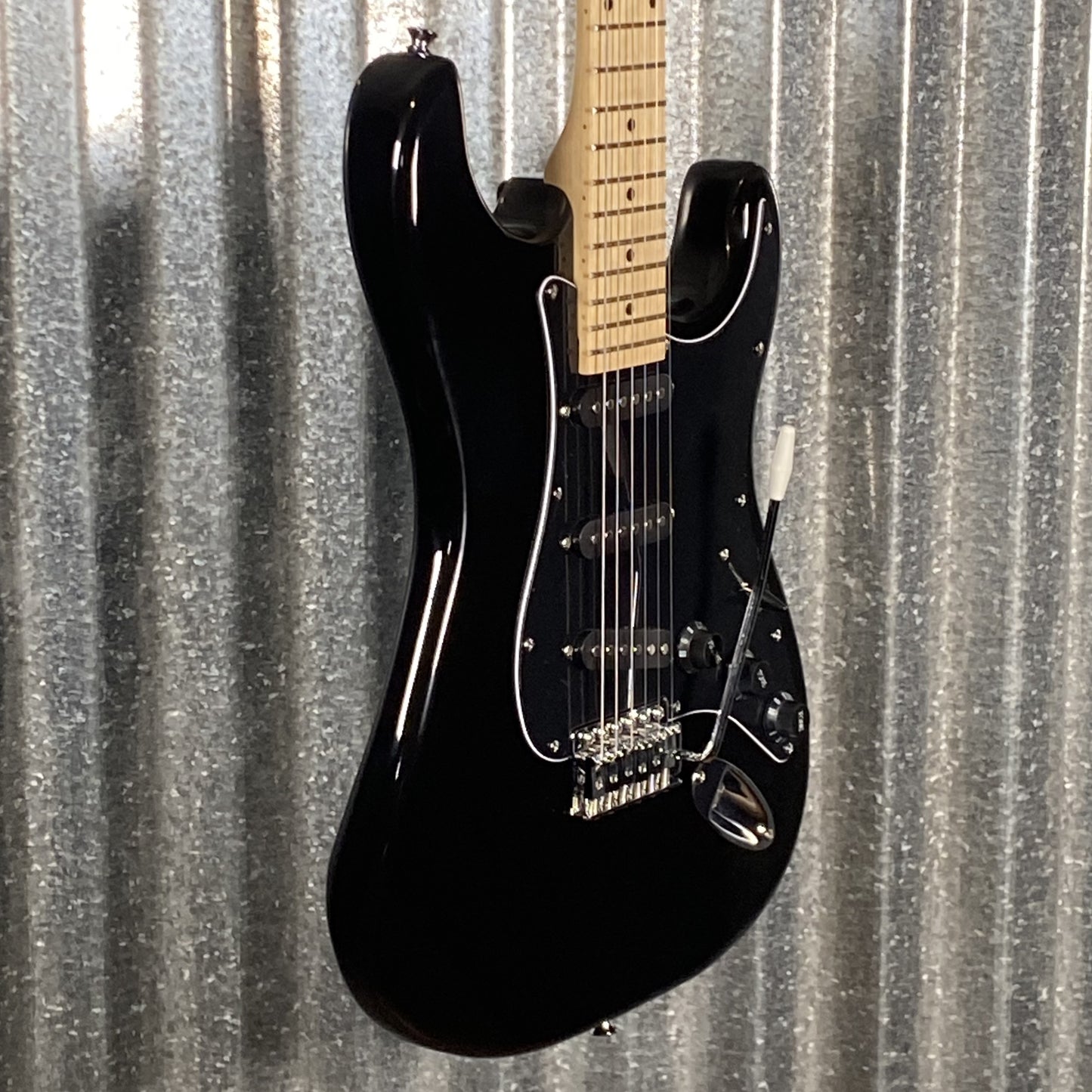 Glarry GST Strat Style Black Guitar #0001 Used