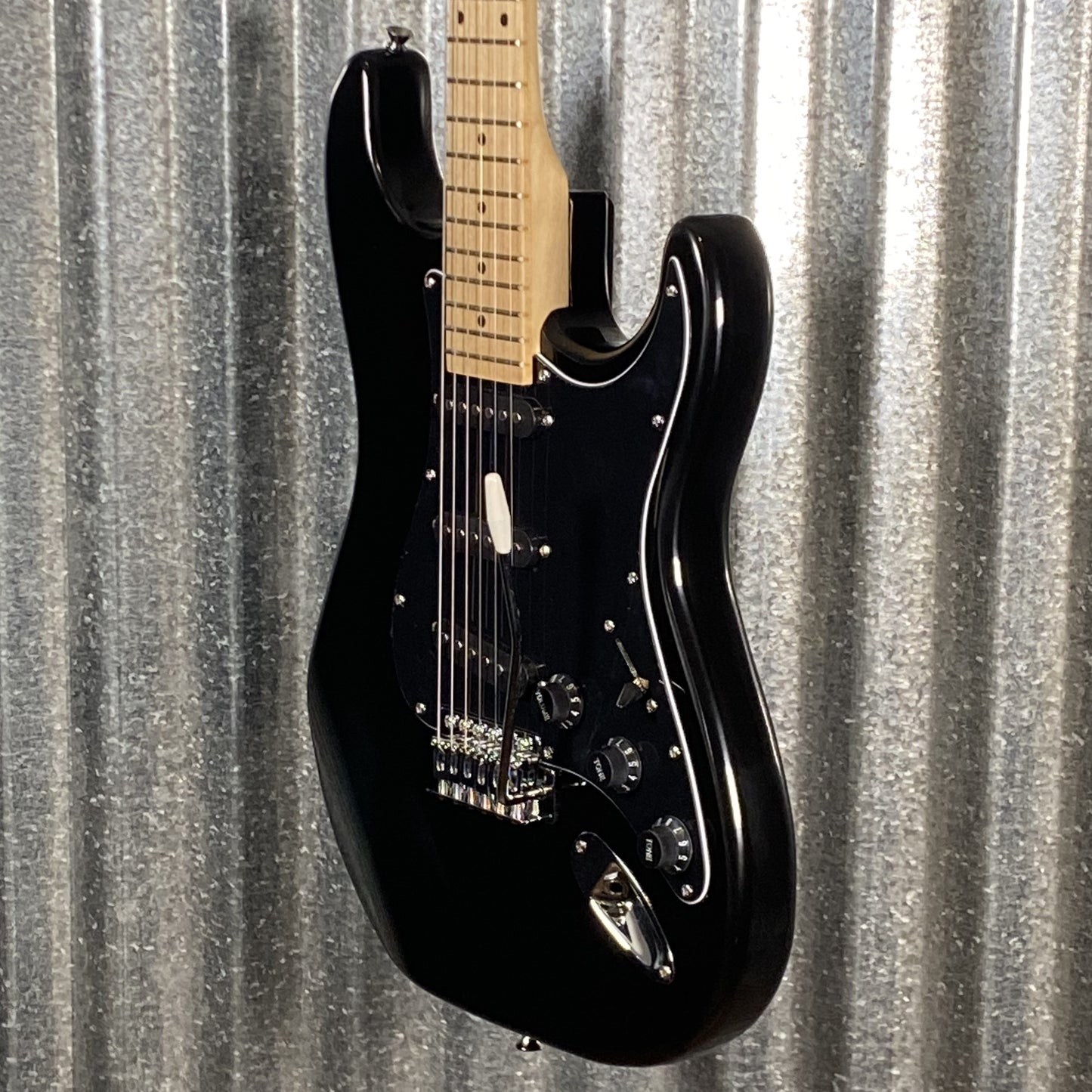 Glarry GST Strat Style Black Guitar #0001 Used