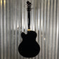 Hagstrom Tremar HJ-500 Hollow Body Guitar Gloss Black & Case #0450 Used