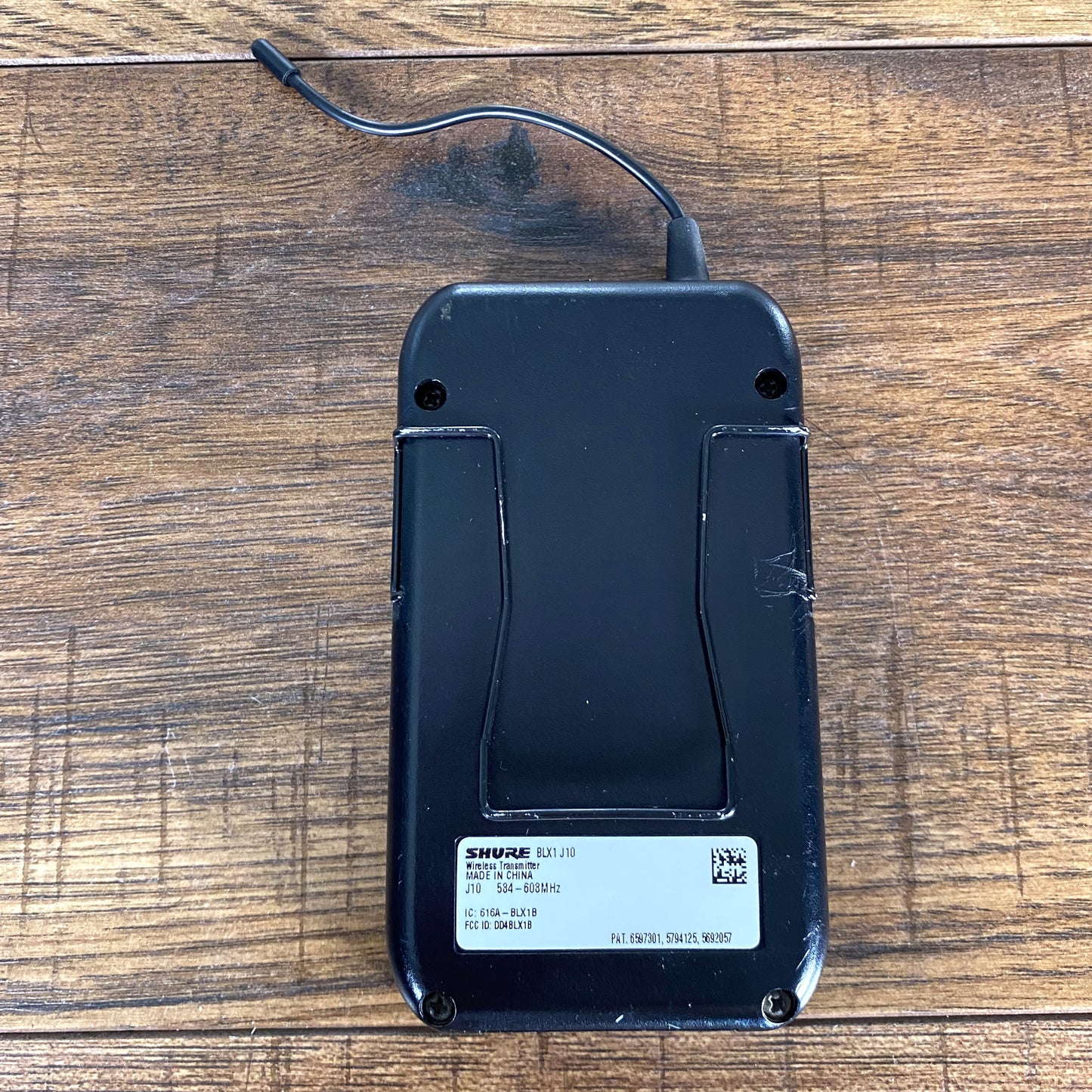 Shure BLX1 BLX Wireless Body Pack & Guitar Cable Channel J10 Used