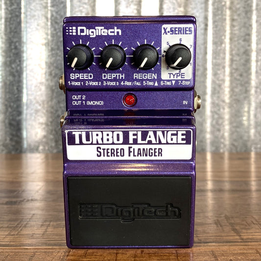 Digitech X Series XTF Turbo Flange Stereo Flanger Guitar Bass Effect Pedal Used