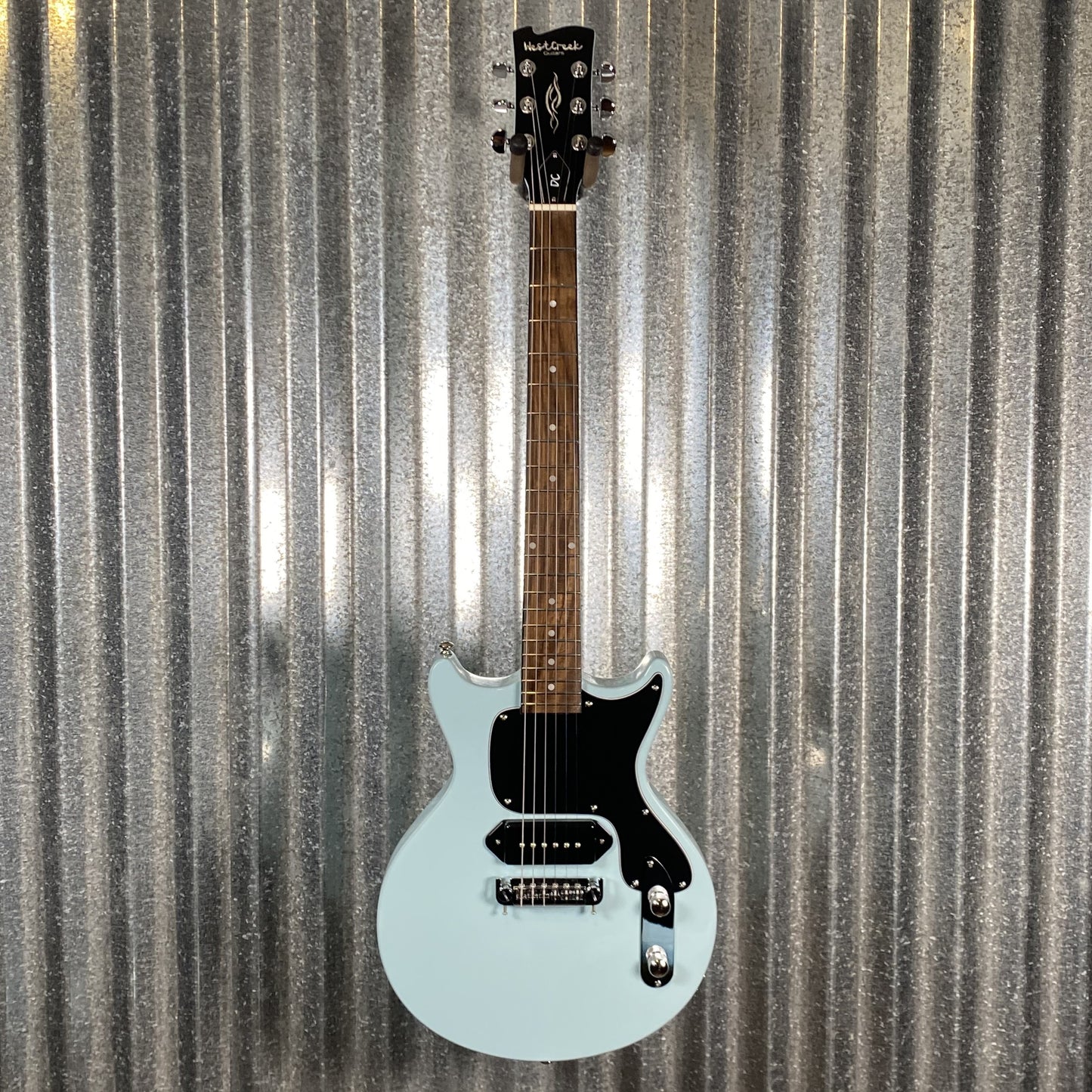 Westcreek Guitars DC LP Jr Style Double Cutaway Pastel Blue #0186 Used