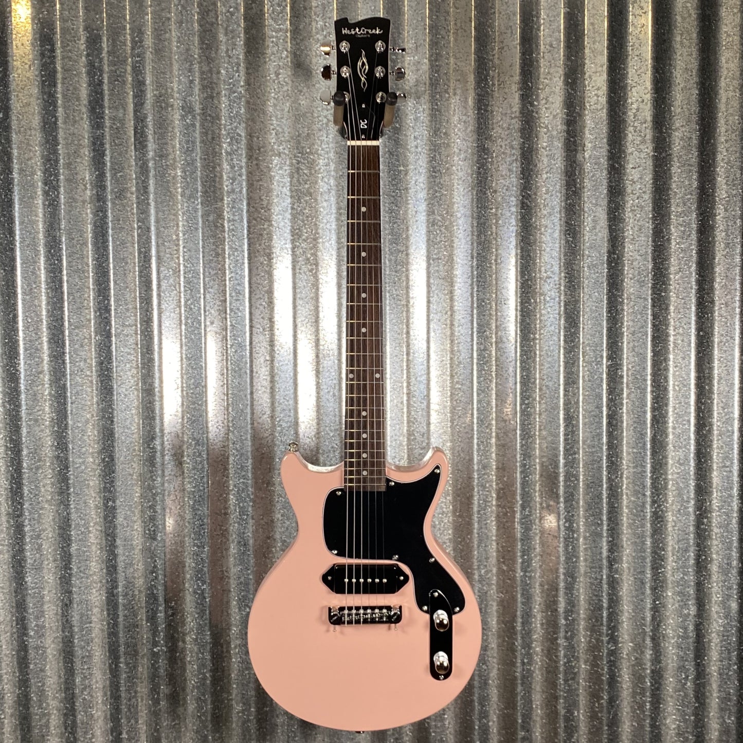 Westcreek Guitars DC LP Jr Style Double Cutaway Pastel Pink #0171 Used