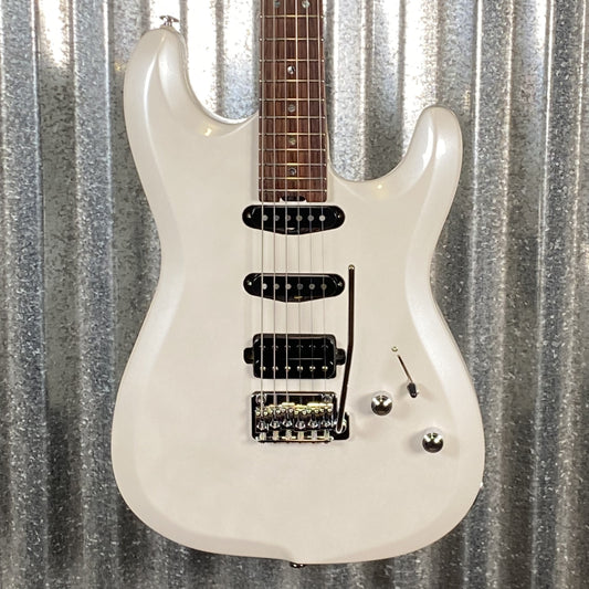 Musi Capricorn Fusion HSS Superstrat Pearl White Guitar #0164 Used