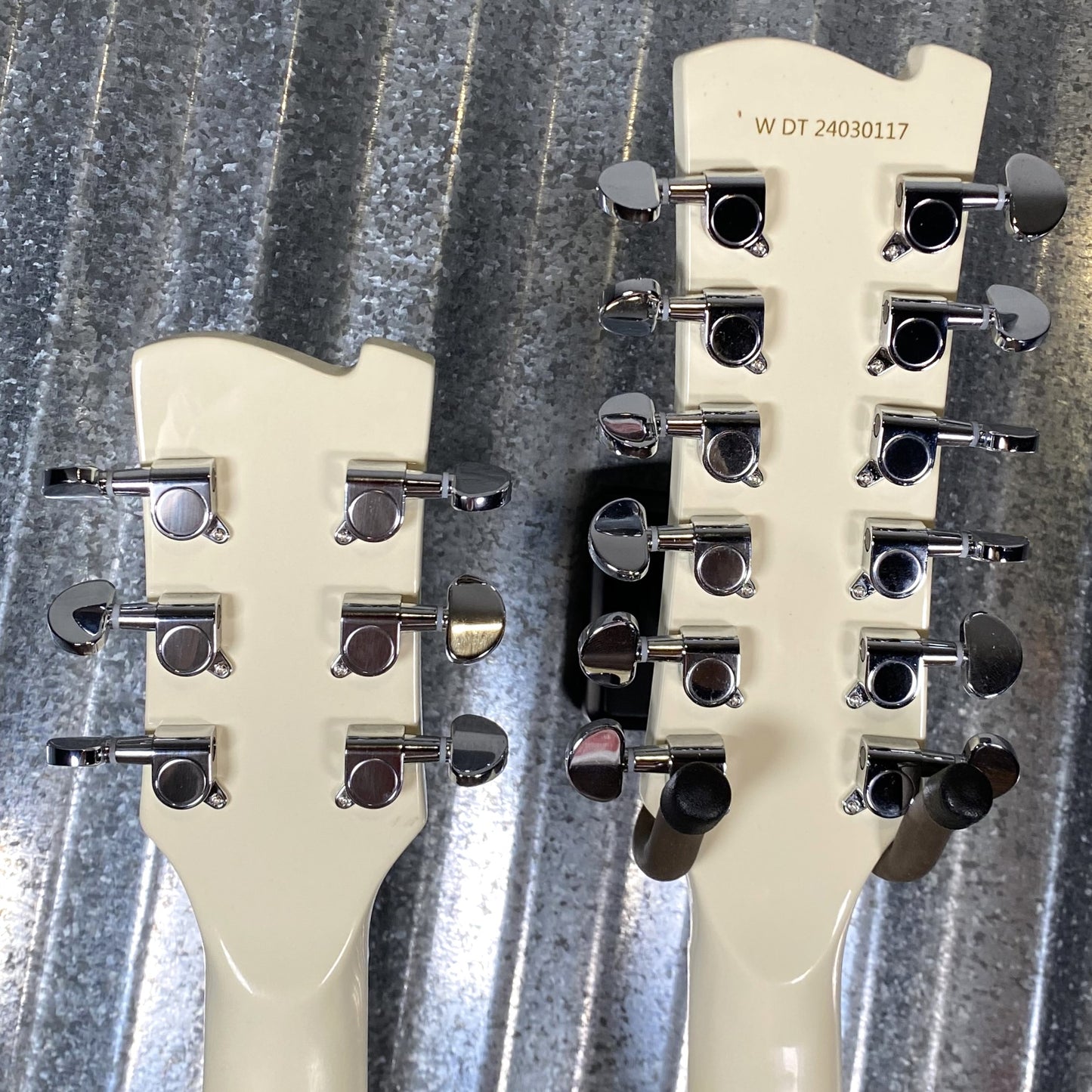 Westcreek Guitars Double Trouble Double Neck 12 & 6 String White #0117 Used