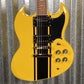 Westcreek Guitars Racer SG Offset Style Bumble-B Yellow #0131 Used