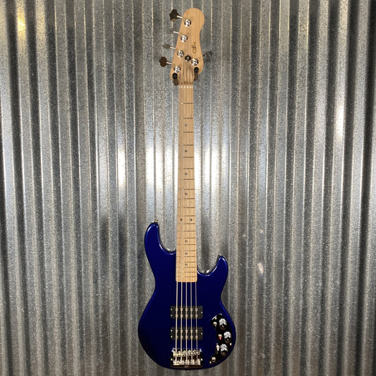 G&L USA 45th Anniversary CLF Research L-2500 Sapphire Metallic 5 String Bass & Bag L2500 #1059 Used