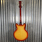 Epiphone ES-335 Figured Top Raspberry Tea Burst Semi Hollow Body Guitar & Bag #3485 Used