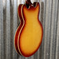 Epiphone ES-335 Figured Top Raspberry Tea Burst Semi Hollow Body Guitar & Bag #3485 Used