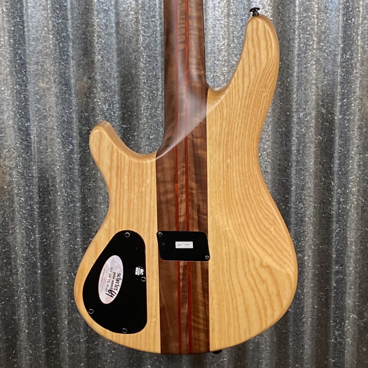 Schecter CB-4 Charles Berthoud 4 String Bass See Thru Black Satin #0280