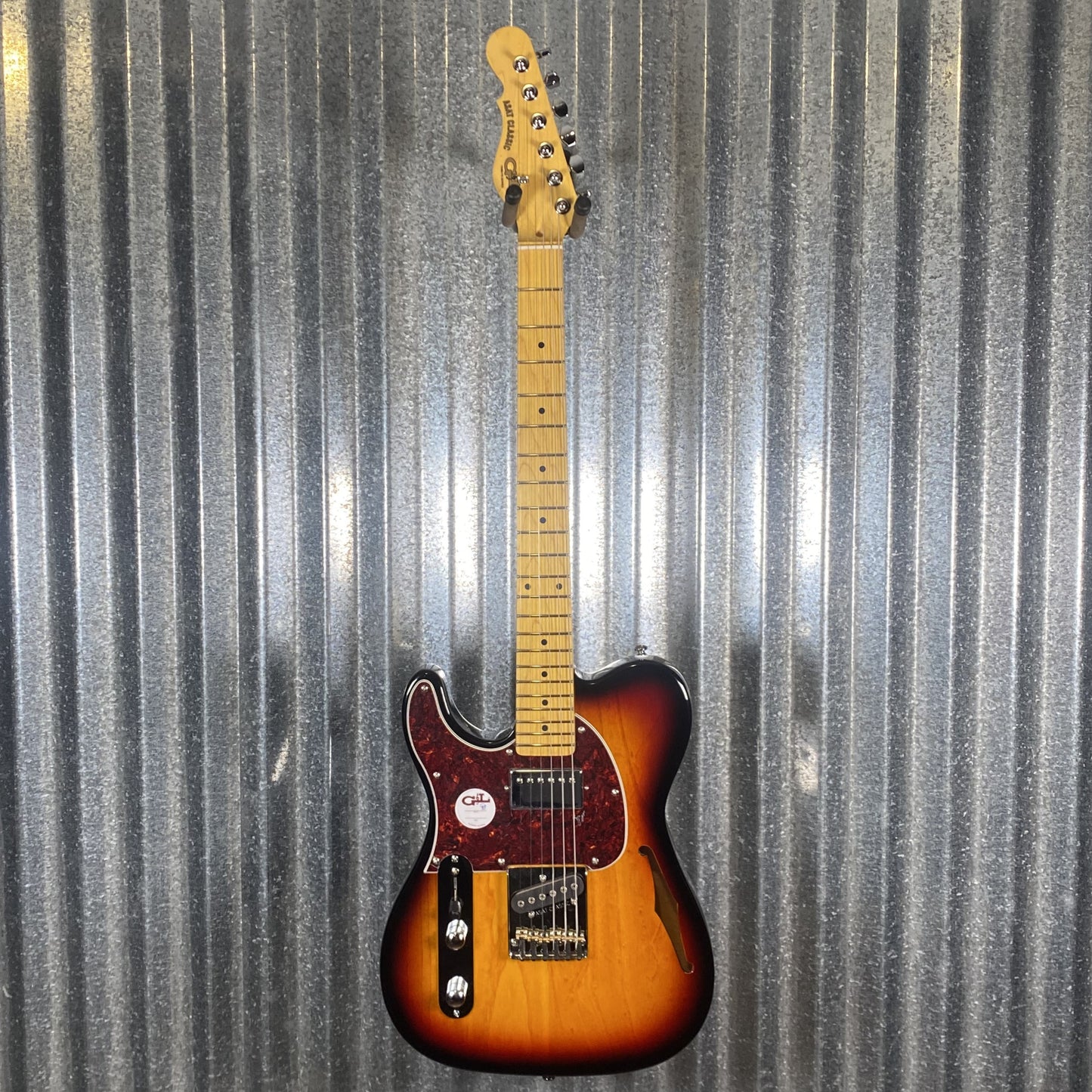 G&L Tribute ASAT Classic Bluesboy Semi Hollow Body Left Hand 3 Tone Sunburst Guitar #4499 Used