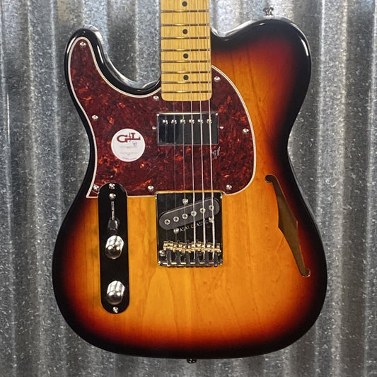 G&L Tribute ASAT Classic Bluesboy Semi Hollow Body Left Hand 3 Tone Sunburst Guitar #4499 Used