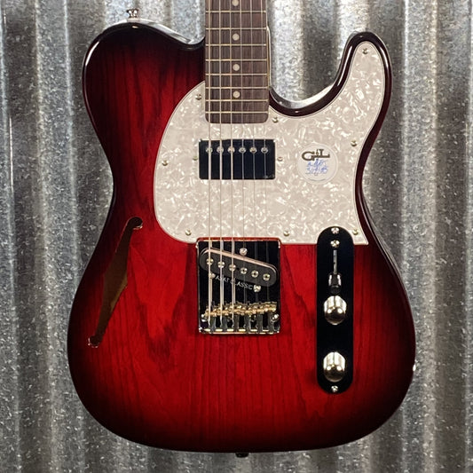 G&L Tribute ASAT Classic Bluesboy Semi Hollow Body Redburst Guitar #2219 Used