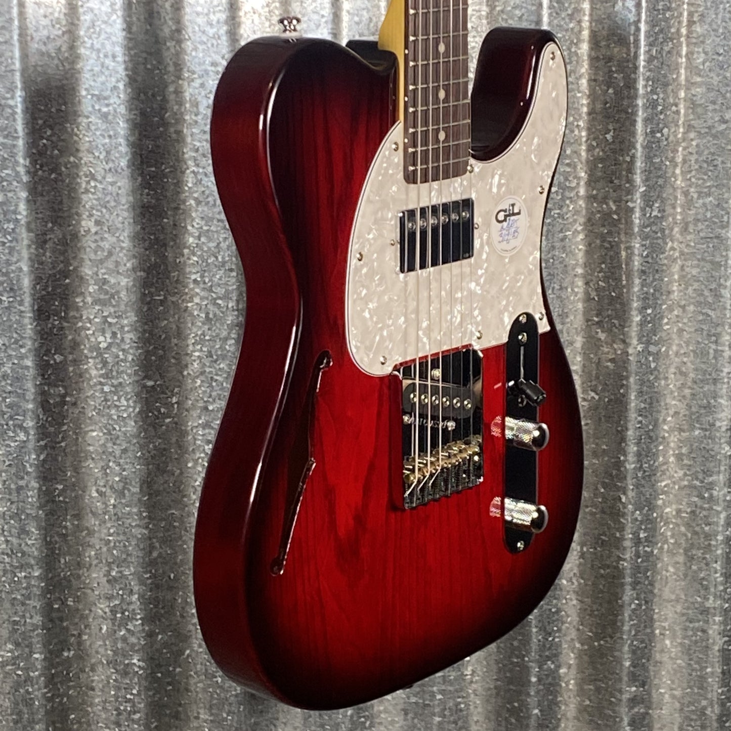 G&L Tribute ASAT Classic Bluesboy Semi Hollow Body Redburst Guitar #2219 Used