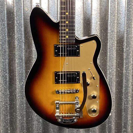 Reverend Jetstream HCB Bigsby 3 Tone Sunburst Railhammer Guitar #67178