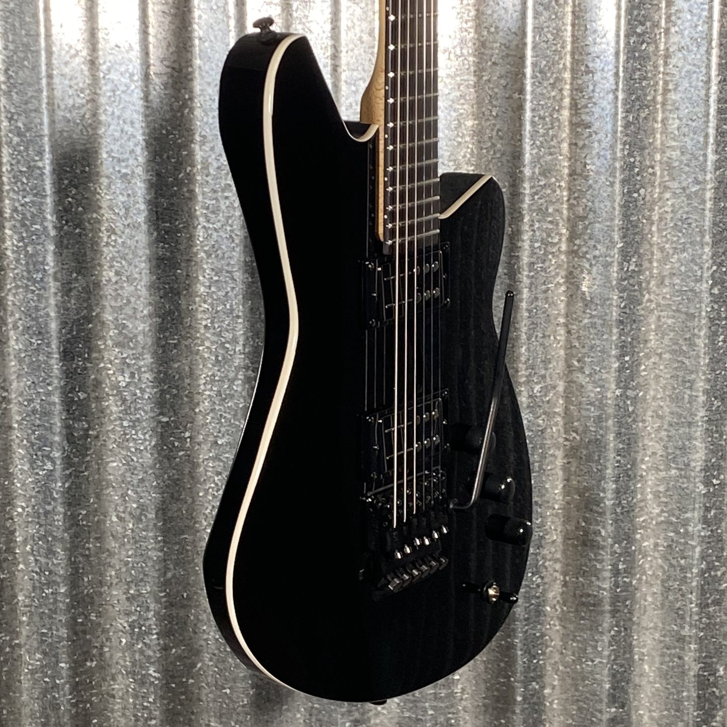 Reverend Kingbolt RA Blackout Edition Midnight Black Railhammer Guitar #66800