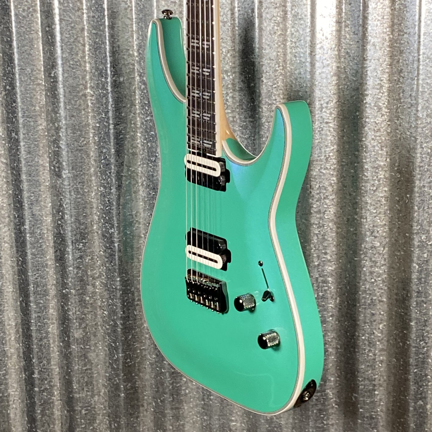Schecter C-1 SLS Hollywood Glacier Metallic Fishman Guitar #2235