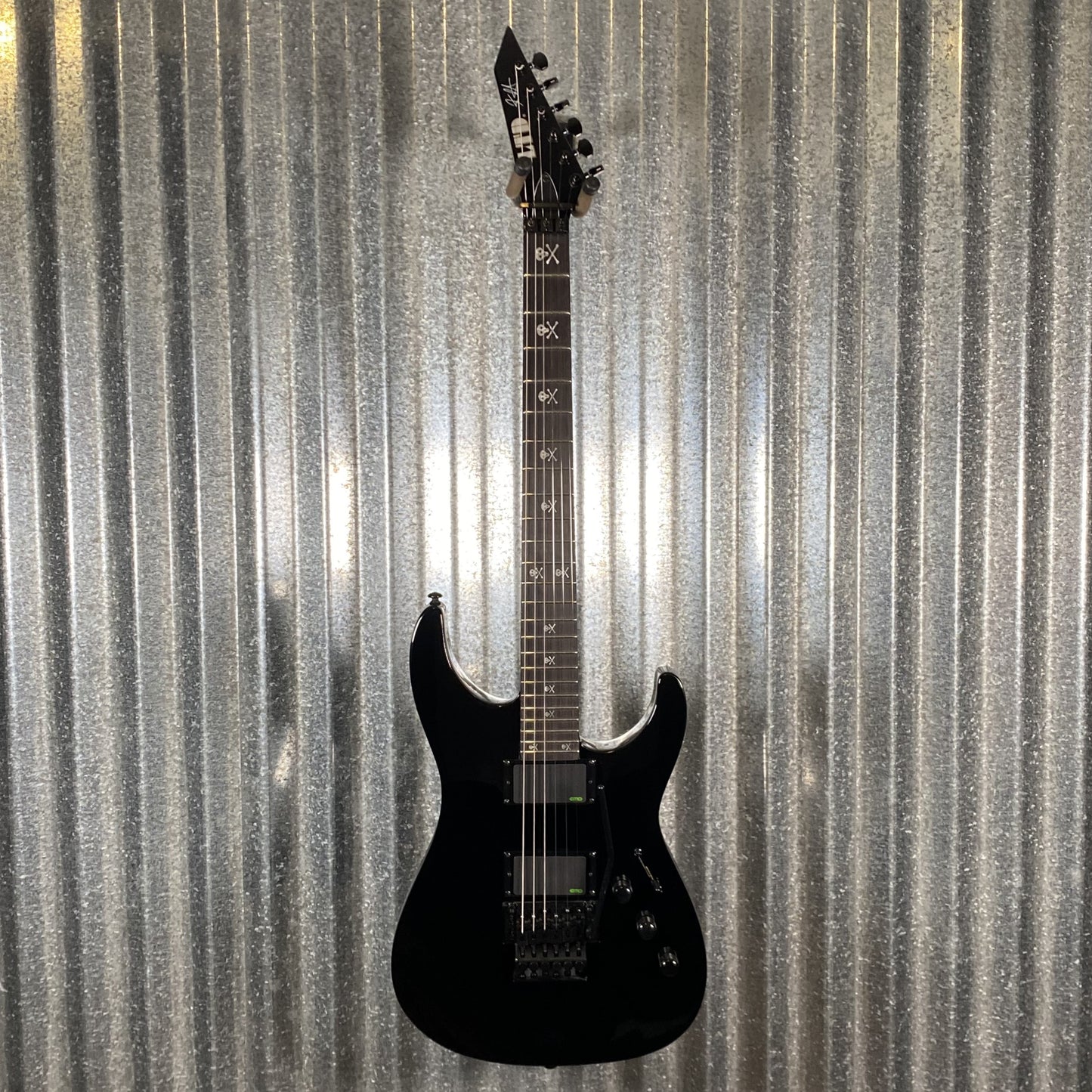 ESP LTD KH-602 Kirk Hammett EMG Black Guitar & Case LKH602 #0685 Used