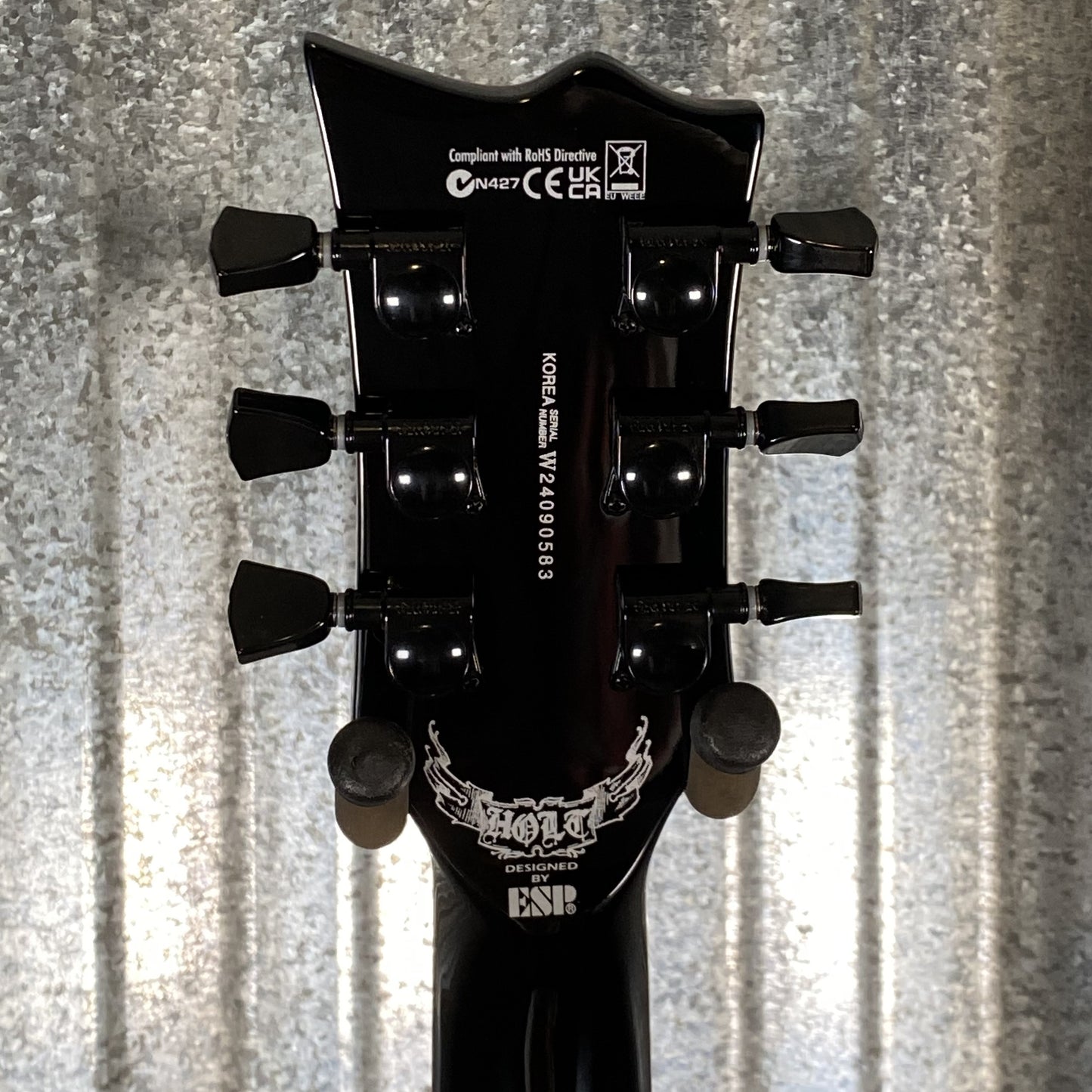 ESP LTD GH-600 Gary Holt EMG Floyd Rose Black Guitar & Case LGH600BLK #0583 Used