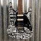 Westcreek Guitars JX-20 HSS Strat Style Native Black White #0497 Used