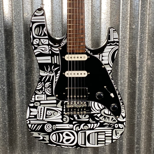 Westcreek Guitars JX-20 HSS Strat Style Native Black White #0497 Used