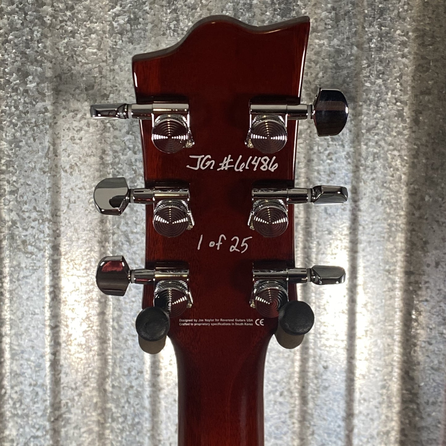 Reverend Limited Edition Manta Ray Semi Hollow Body Archtop Vintage Clear Natural Guitar #1 Blem