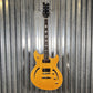 Reverend Limited Edition Manta Ray Semi Hollow Body Archtop Vintage Clear Natural Guitar #1 Blem