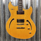 Reverend Limited Edition Manta Ray Semi Hollow Body Archtop Vintage Clear Natural Guitar #1 Blem