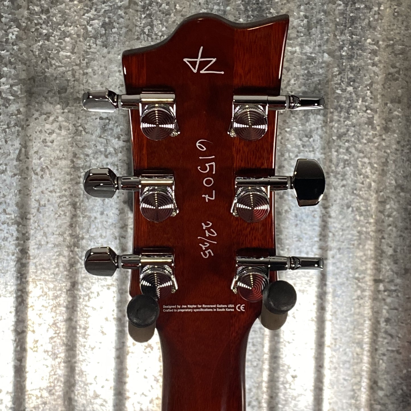 Reverend Limited Edition Manta Ray Semi Hollow Body Archtop Vintage Clear Natural Guitar #22 Blem