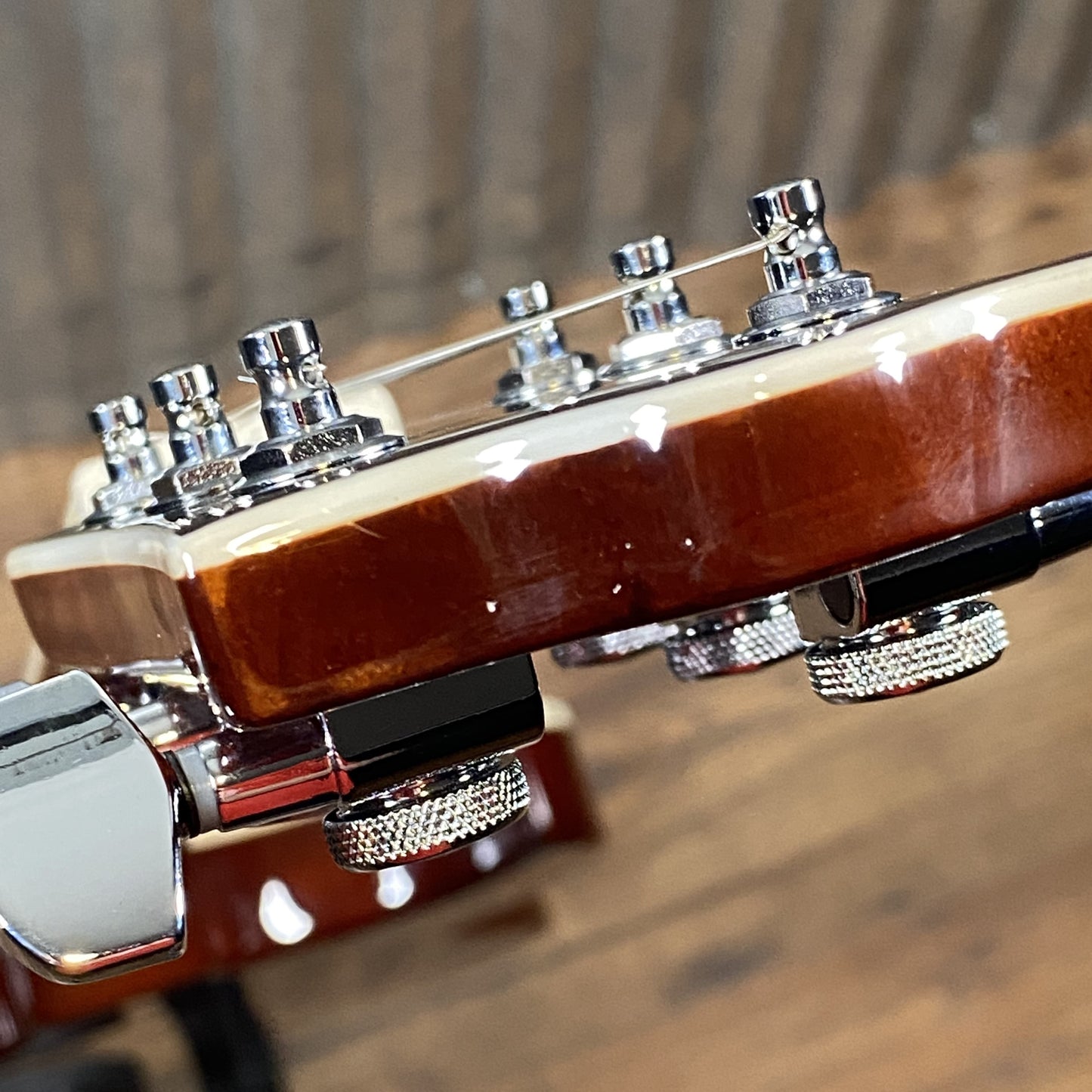 Reverend Limited Edition Manta Ray Semi Hollow Body Archtop Vintage Clear Natural Guitar #22 Blem
