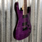 ESP LTD SH-207 Brian "Head" Welch Flame See Thru Purple 7 String Guitar LSH207FMSTP #0157 Used