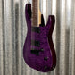 ESP LTD SH-207 Brian "Head" Welch Flame See Thru Purple 7 String Guitar LSH207FMSTP #0157 Used