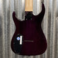 ESP LTD SH-207 Brian "Head" Welch Flame See Thru Purple 7 String Guitar LSH207FMSTP #0157 Used
