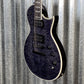 ESP LTD EC-1000 Piezo Bridge Quilt Top See Through Black Guitar #0990 Used