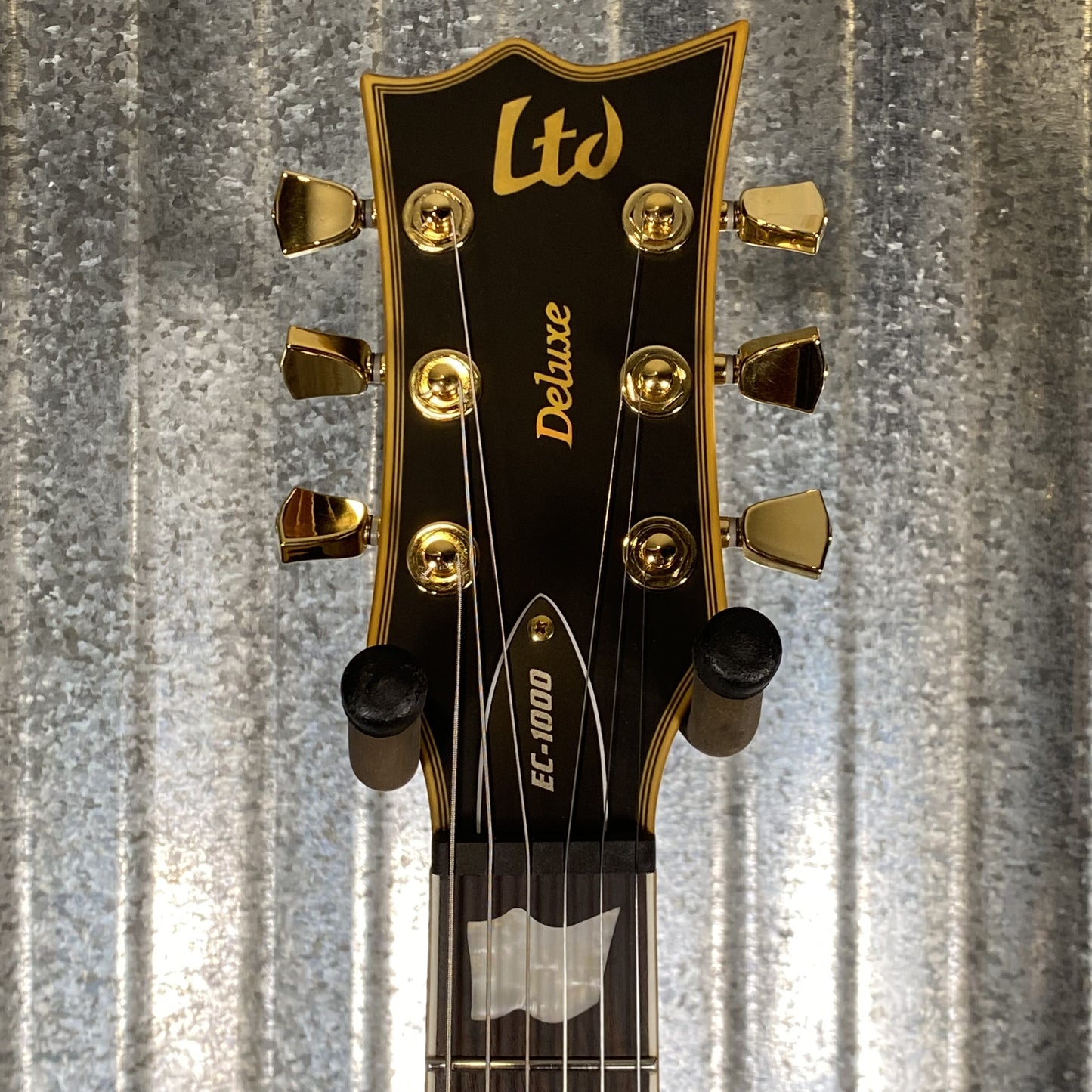 ESP LTD EC-1000 Vintage Black Satin EMG Guitar LEC1000VB #0539 Used