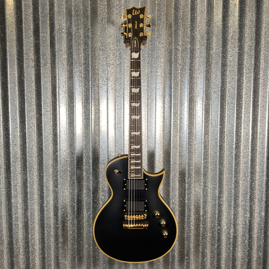 ESP LTD EC-1000 Vintage Black Satin EMG Guitar & Bag LEC1000VB #0539 Used