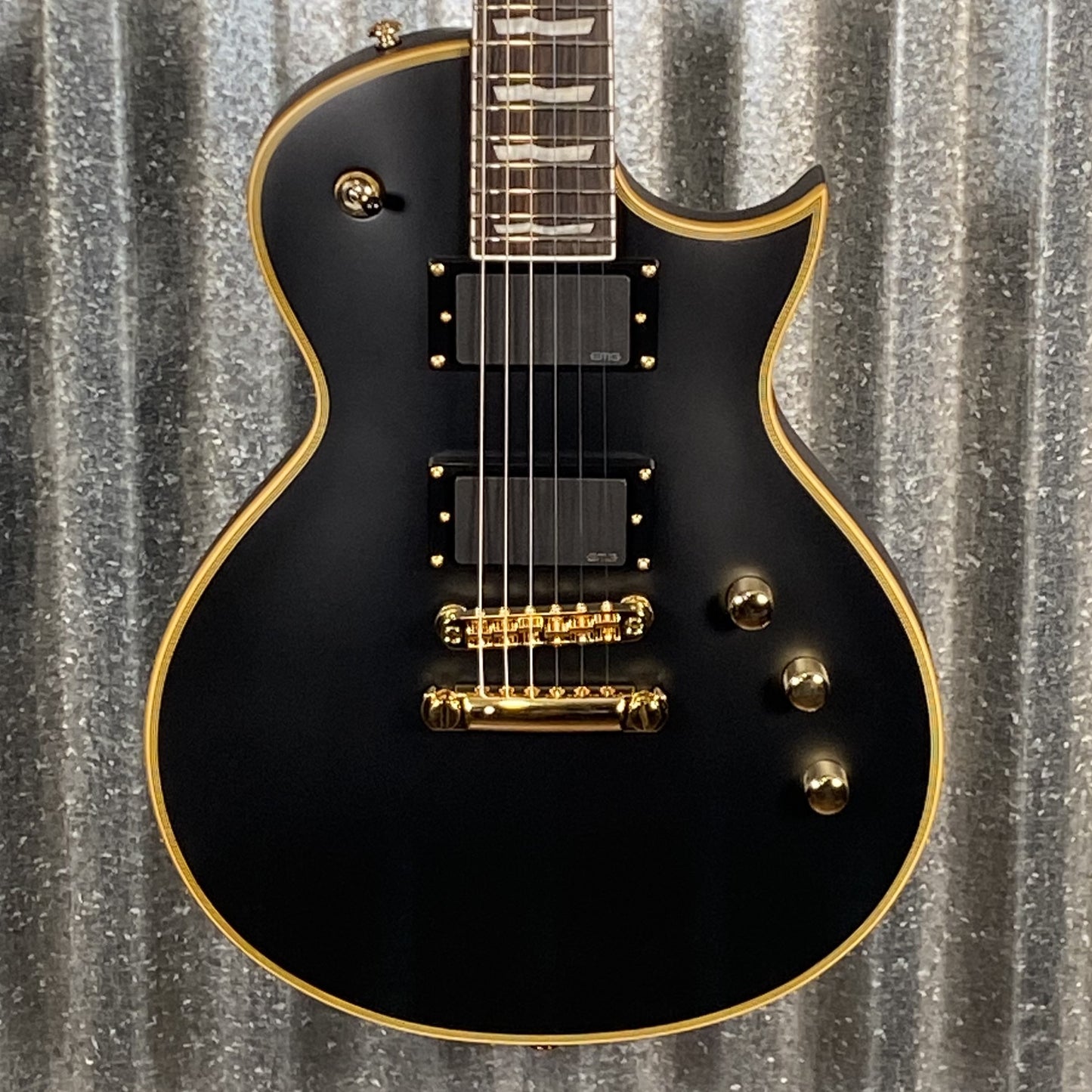 ESP LTD EC-1000 Vintage Black Satin EMG Guitar LEC1000VB #0539 Used