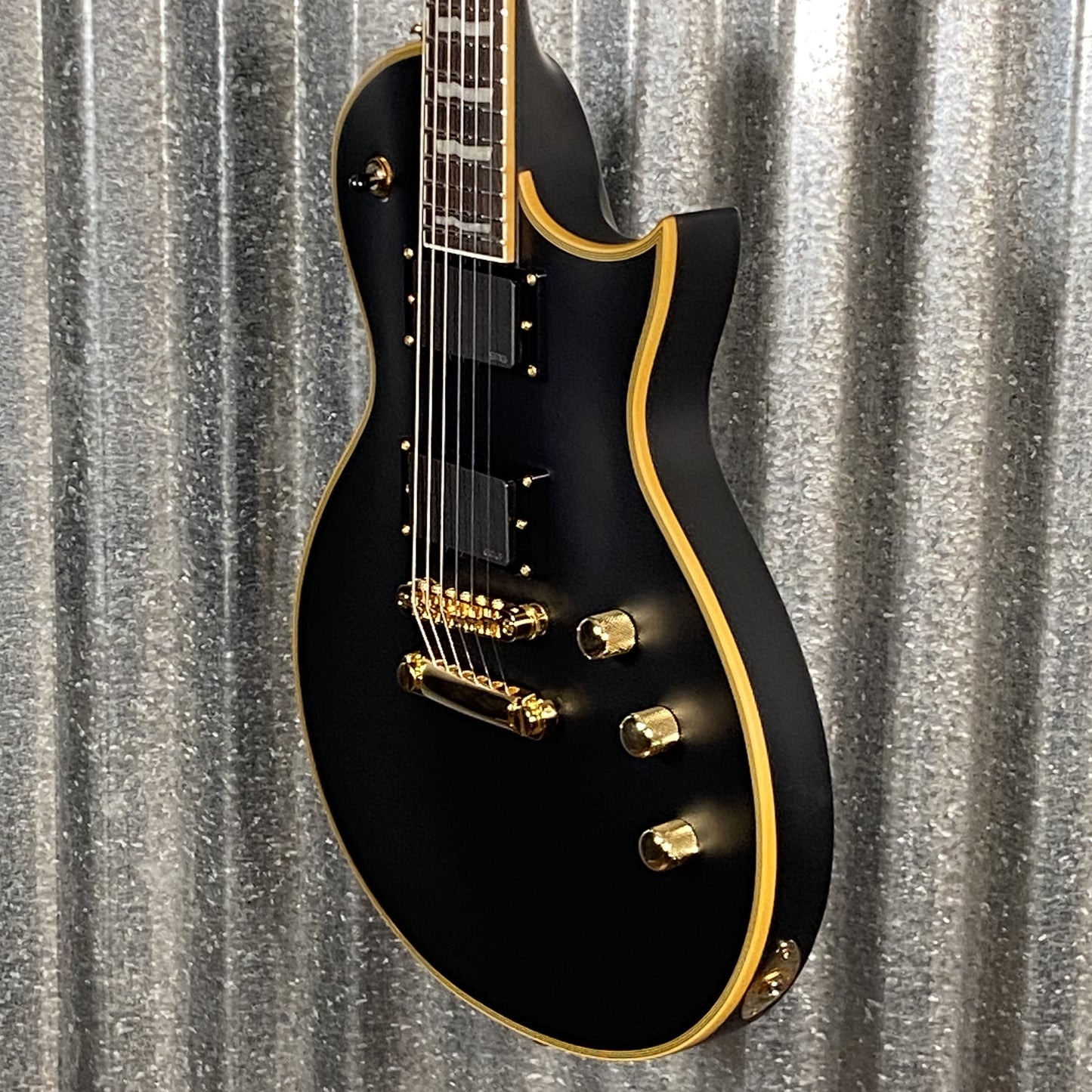 ESP LTD EC-1000 Vintage Black Satin EMG Guitar LEC1000VB #0539 Used