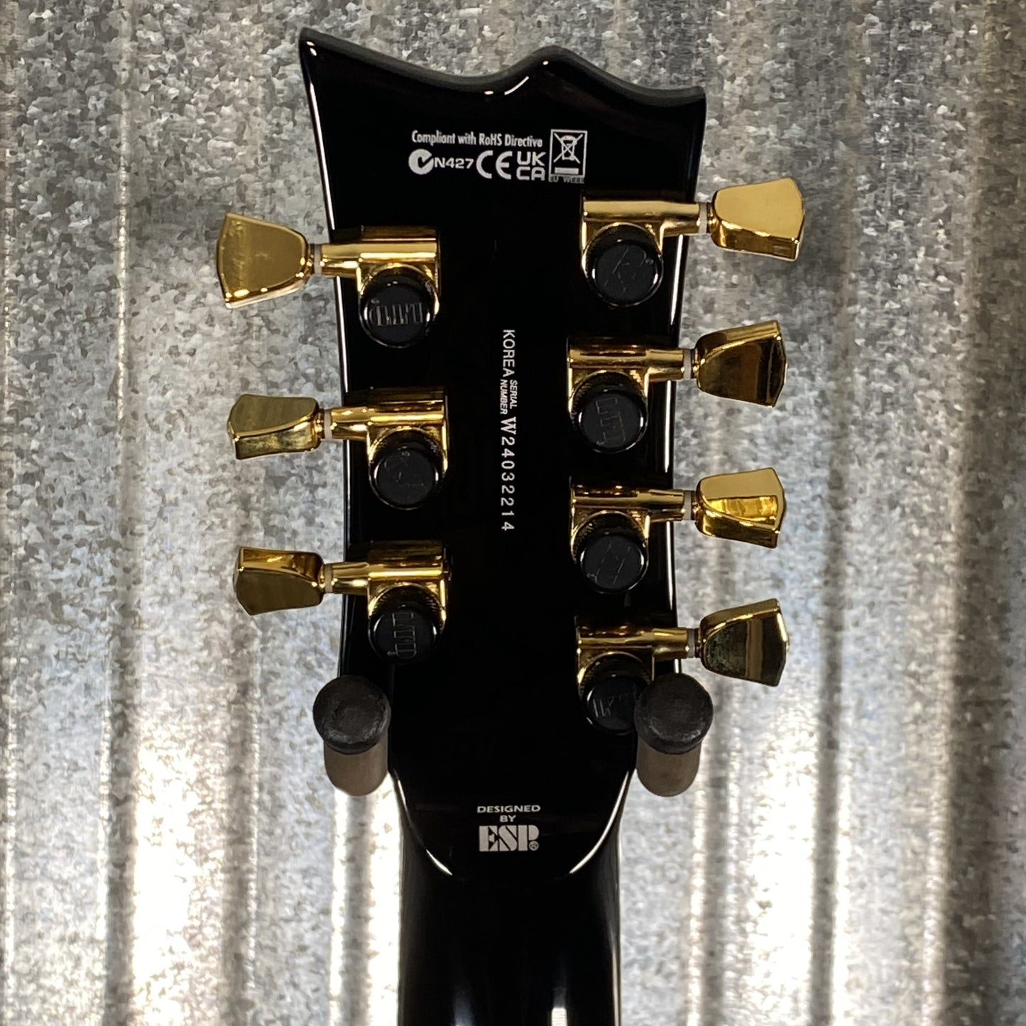 ESP LTD EC-1007B Evertune Black  Fluence 7 String Baritone Guitar EC1007ETBLK #2214 Used