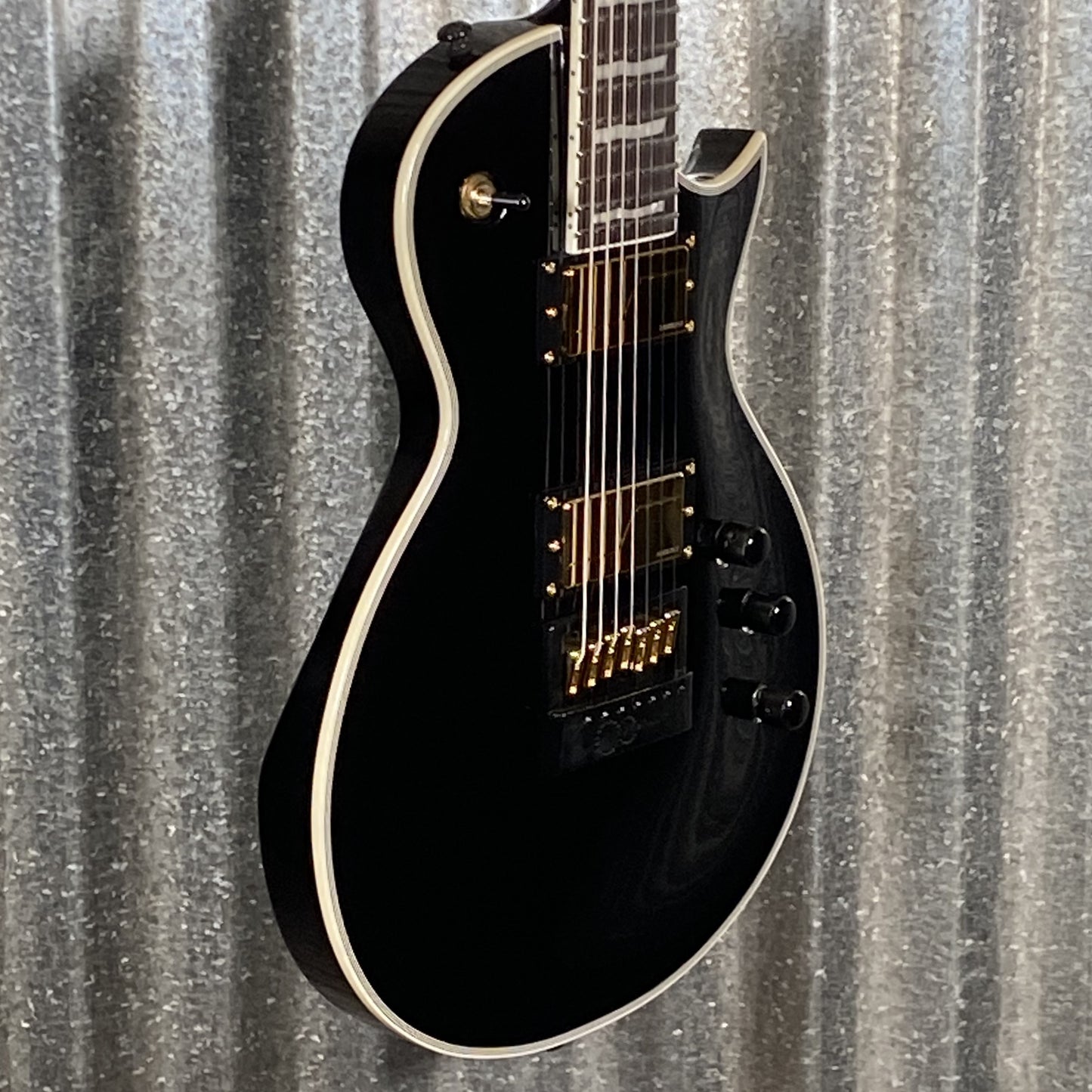 ESP LTD EC-1007B Evertune Black  Fluence 7 String Baritone Guitar EC1007ETBLK #2214 Used