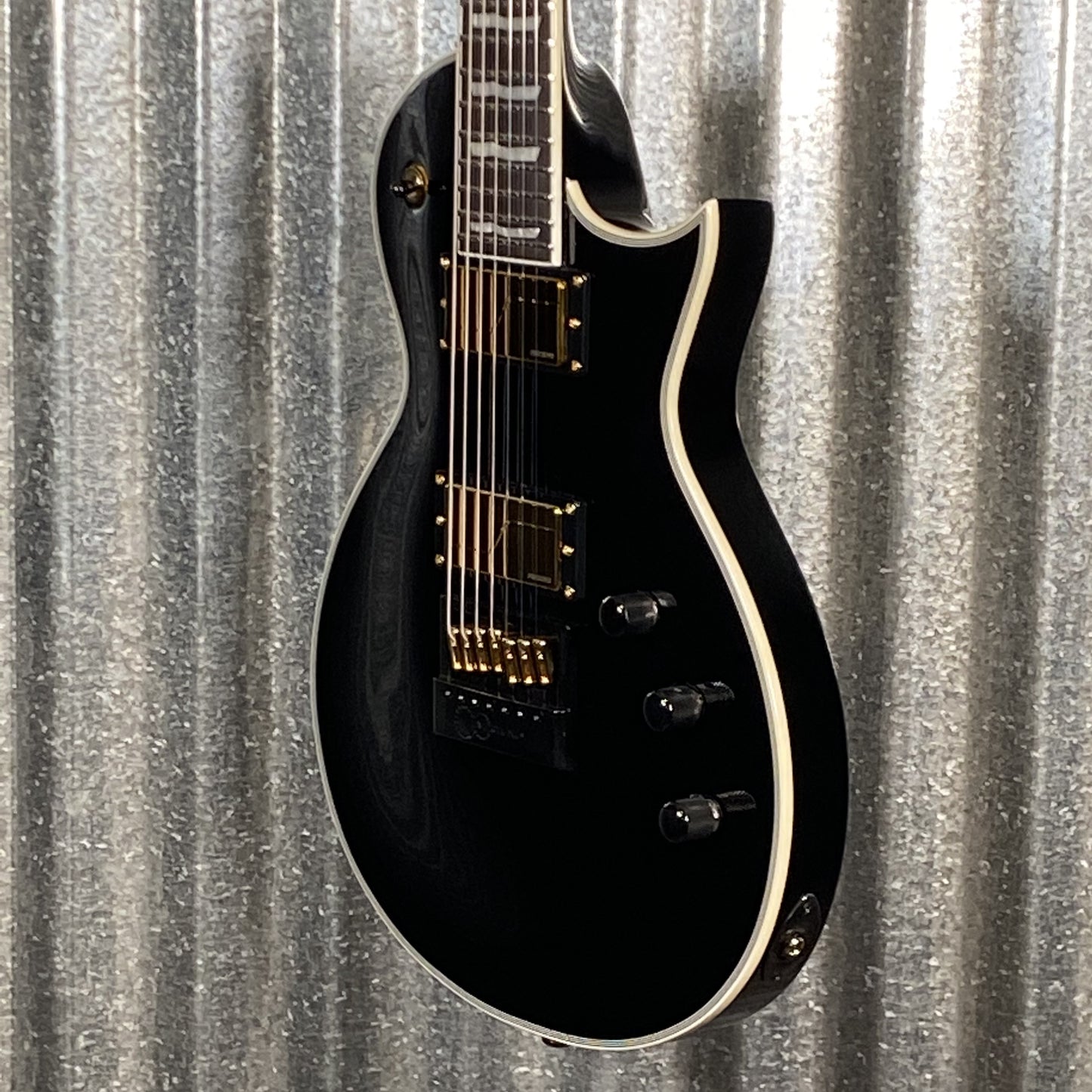 ESP LTD EC-1007B Evertune Black  Fluence 7 String Baritone Guitar EC1007ETBLK #2214 Used