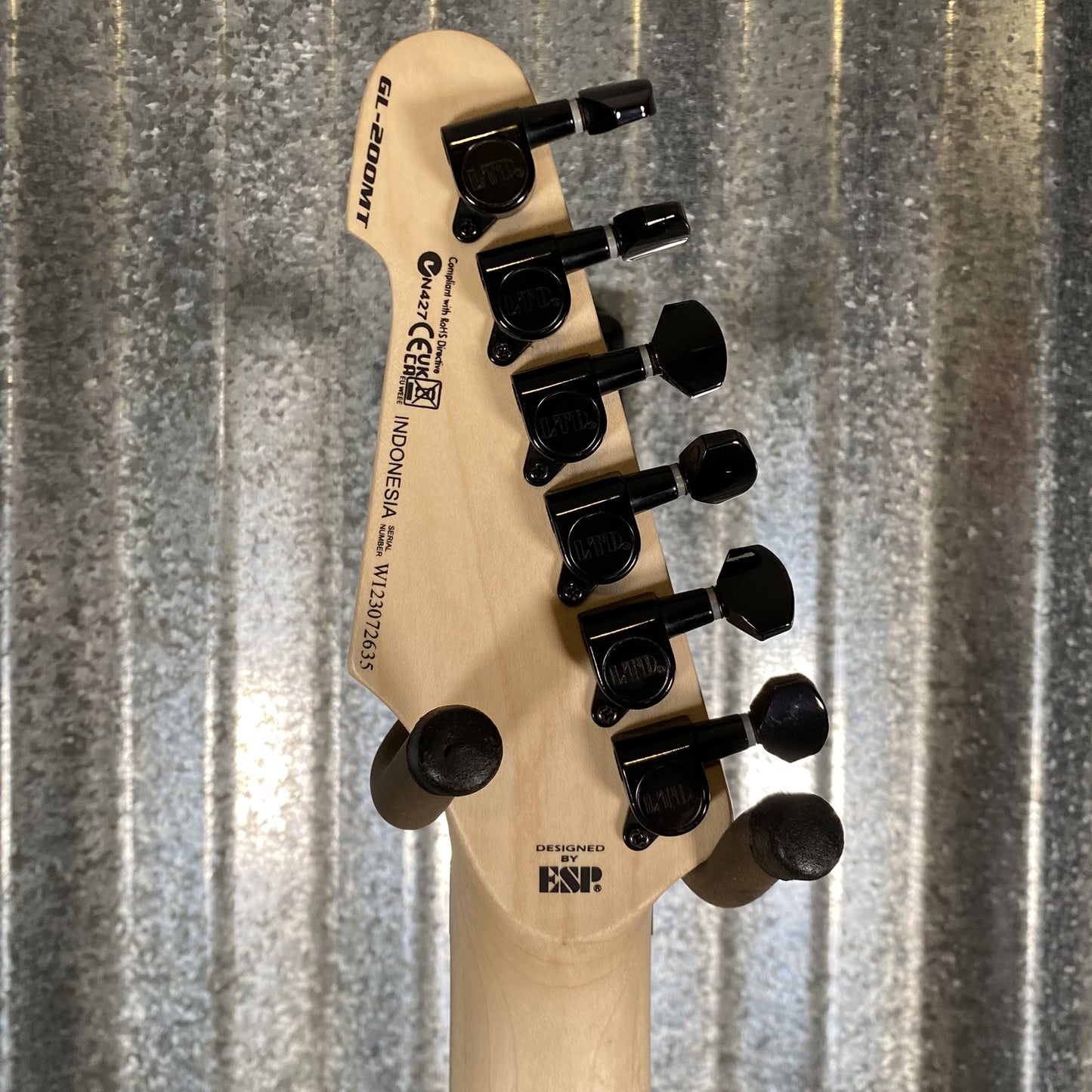 ESP LTD GL-200MT George Lynch Yellow Tiger Stripe Graphic Guitar LGL200MT #2635 Used