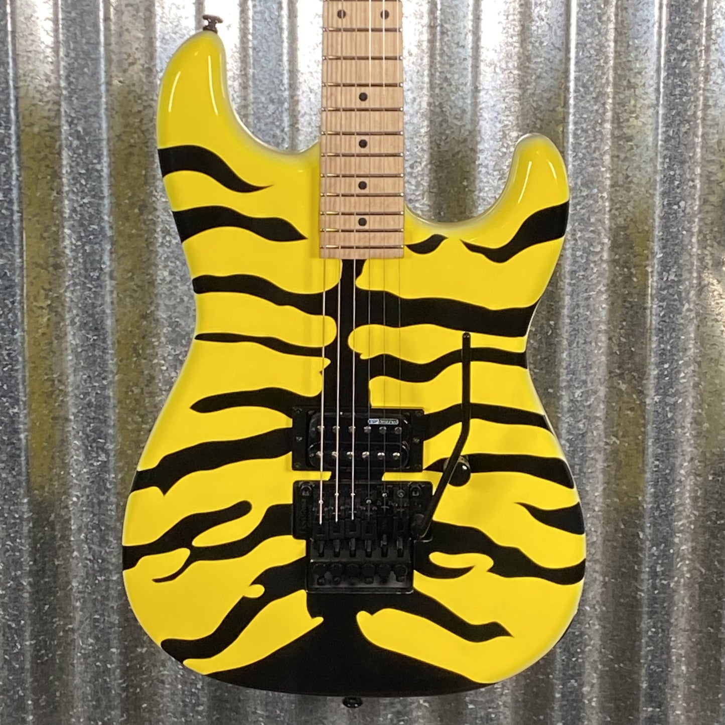 ESP LTD GL-200MT George Lynch Yellow Tiger Stripe Graphic Guitar LGL200MT #2635 Used