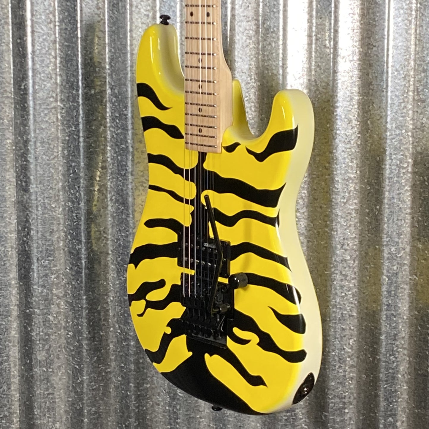 ESP LTD GL-200MT George Lynch Yellow Tiger Stripe Graphic Guitar LGL200MT #2635 Used
