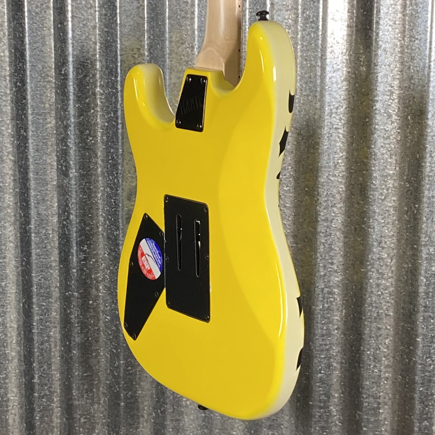 ESP LTD GL-200MT George Lynch Yellow Tiger Stripe Graphic Guitar LGL200MT #2635 Used